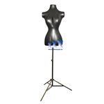 Inflatable Female Torso with MS12 Stand, Silver